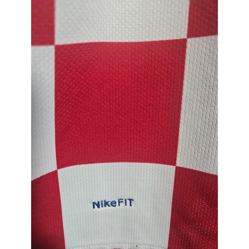 Croatia National Team NikeFit Soccer Jersey Size L Red White Checkerboard - Picture 5 of 8